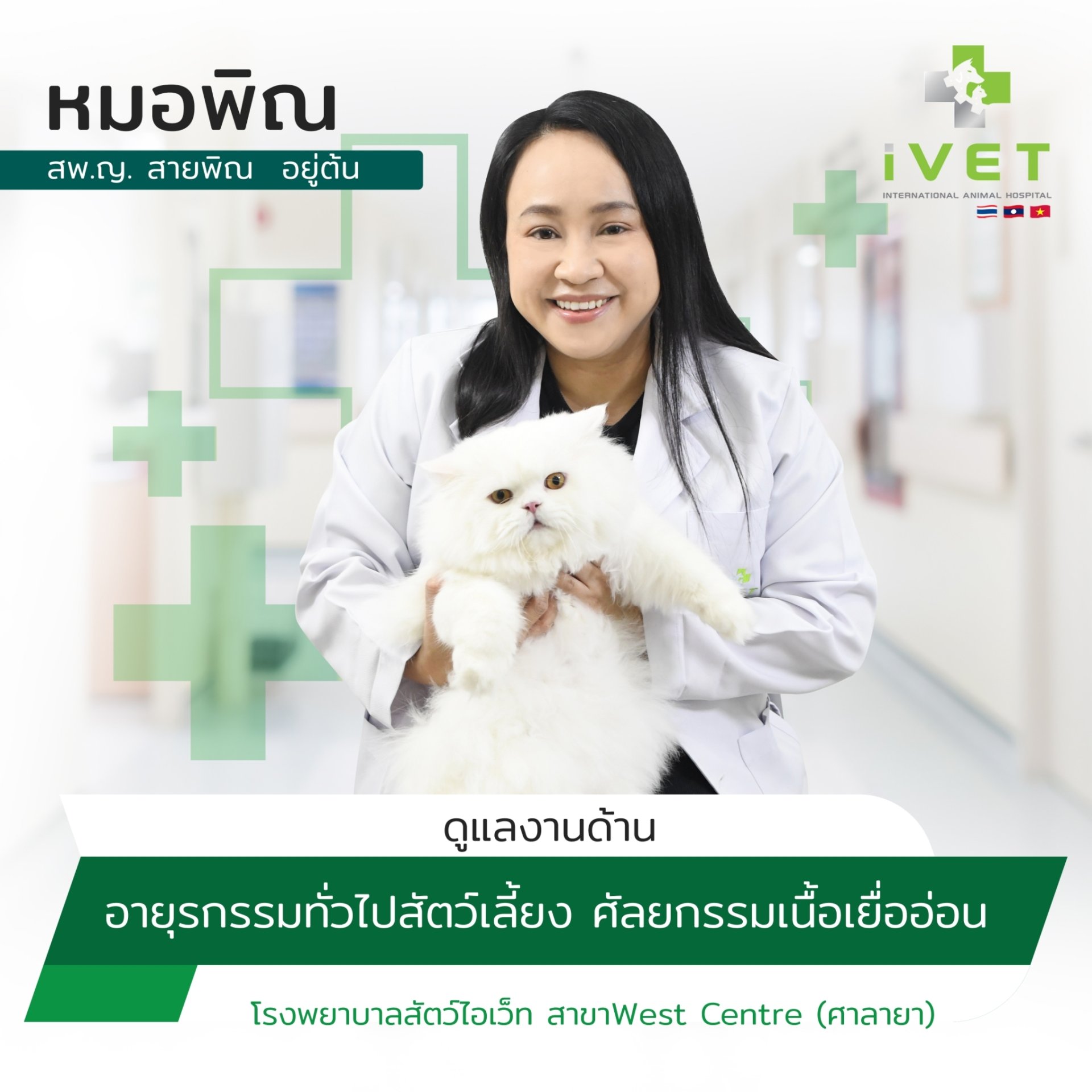 สพ.ญ. สายพิณ อยู่ต้น ( หมอพิณ )